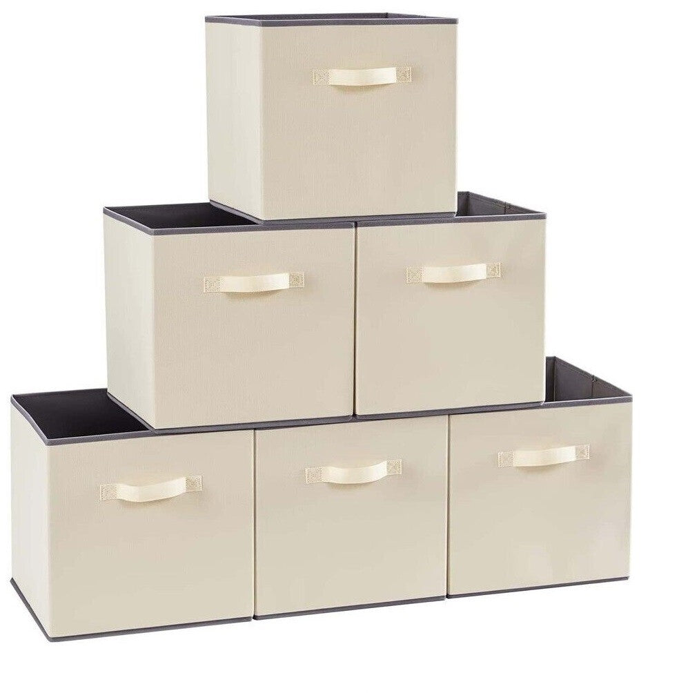 Foldable Storage Cube Storage Box Square Canvas Storage Collapsible Folding Box