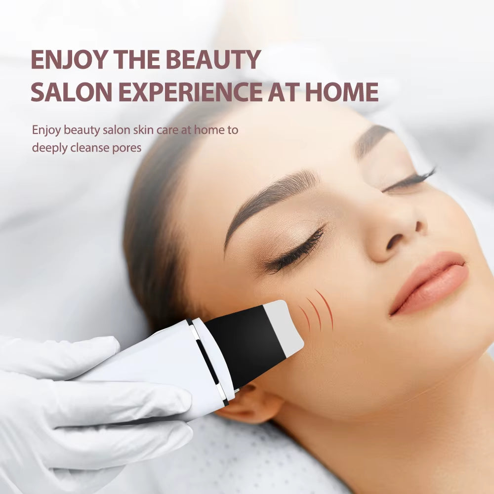 Ultrasonic Skin Scrubber - Blackhead Remover Deep Face Cleaning