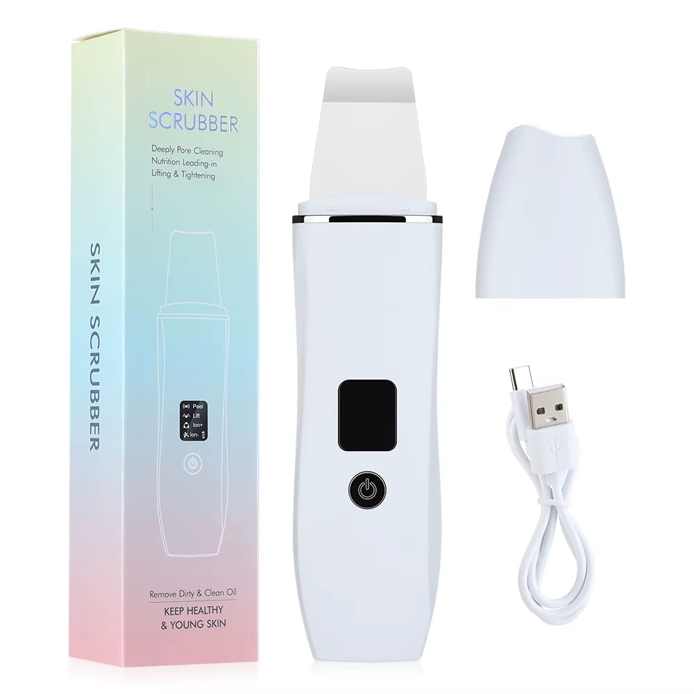 Ultrasonic Skin Scrubber - Blackhead Remover Deep Face Cleaning