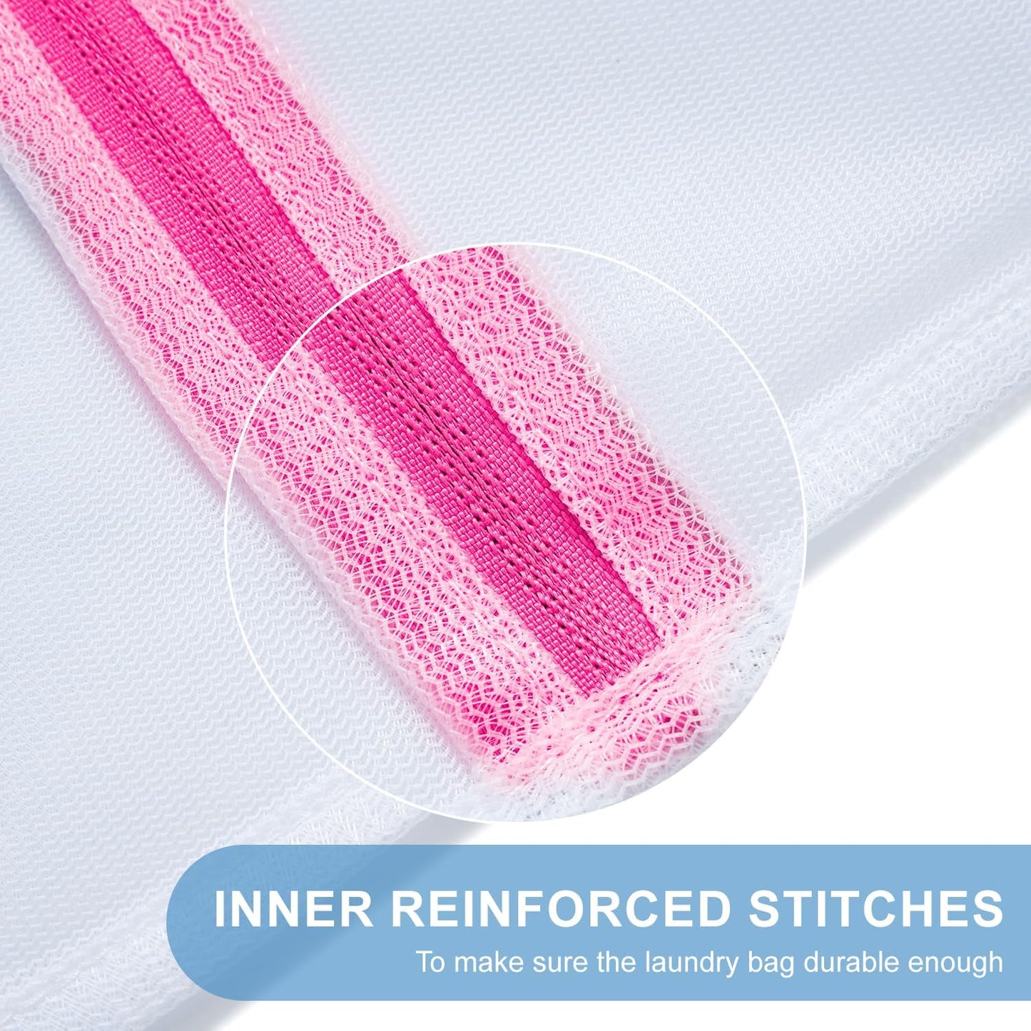 Reusable Mesh Laundry Bags - Reusable Zipper Laundry Bags for Smaller Clothes
