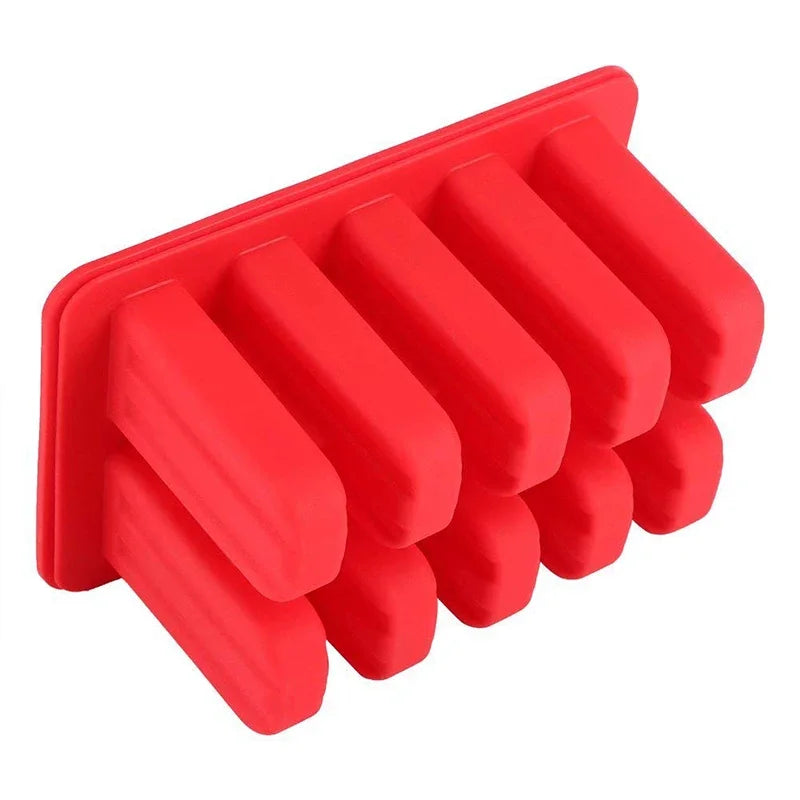 Food Grade Popsicle Silicone Molds 4/10 Cavity Homemade Kitchen Silicone Popsicle Mold BPA Free Frozen Ice Pop Cream Maker