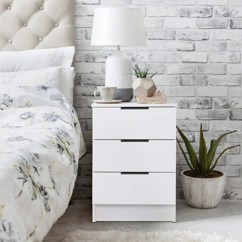 Glenhaven 3 Drawer Bedside Table