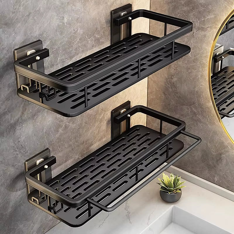Bathroom Storage Rack Stainless Steel anti Rust Storage Shower Rack Suction Cup Storage Rack Household Storage Appliances