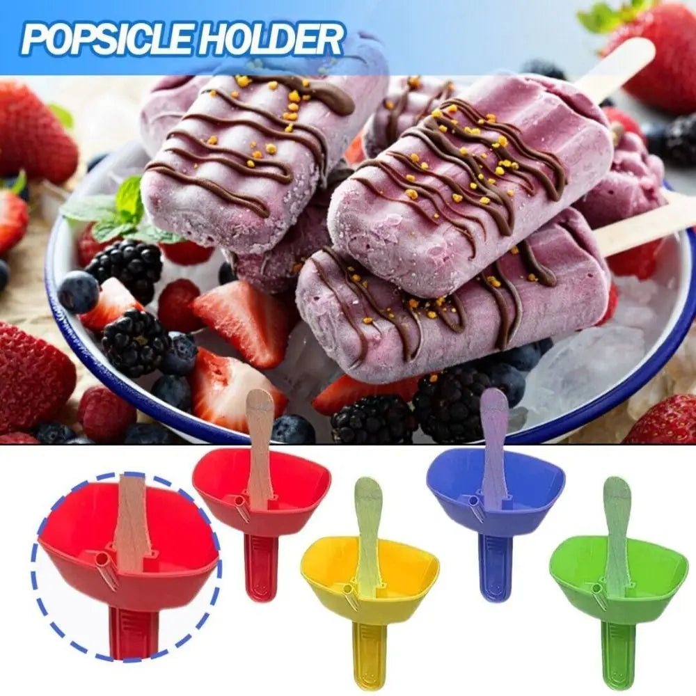 Dirtiness Free Popsicle Protectors Double Lightweight Anti-Flow Ice Pop Guard Drip Proof Popsicle Holder Ice Cream Bracket
