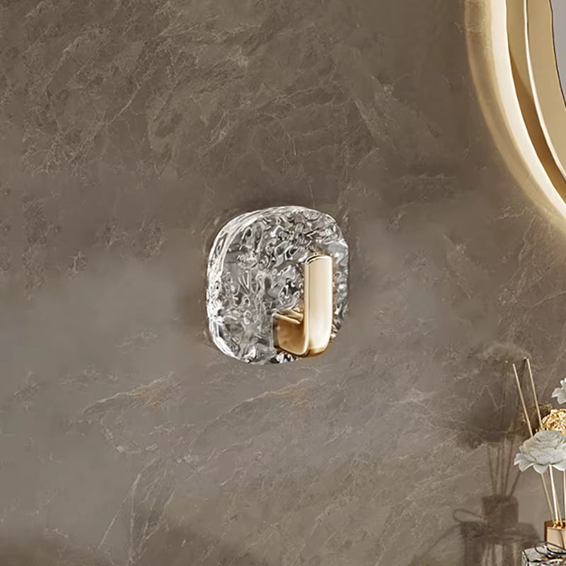 1/4PCS Self-Adhesive Wall Hooks Acrylic Bathroom Hooks for Hanging Waterproof Adhesive Hook Towel Holder Home Accessories