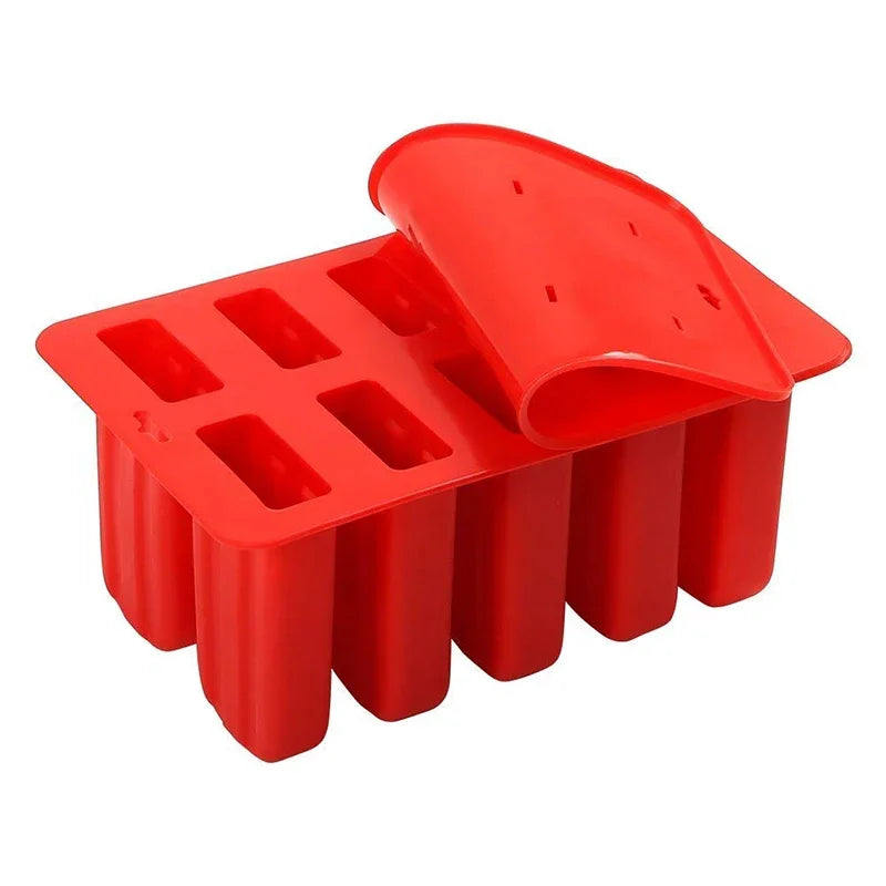 Food Grade Popsicle Silicone Molds 4/10 Cavity Homemade Kitchen Silicone Popsicle Mold BPA Free Frozen Ice Pop Cream Maker