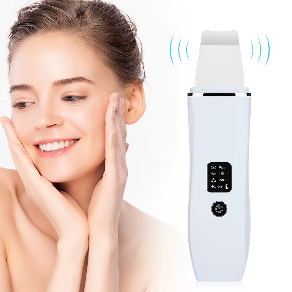 Ultrasonic Skin Scrubber - Blackhead Remover Deep Face Cleaning
