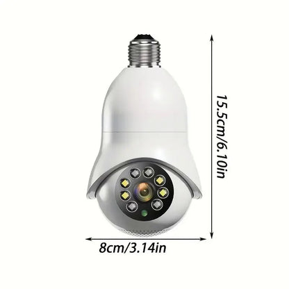 Lightbulb Security Camera Outdoor - Wifi Video Surveillance 1080P With Night Vision