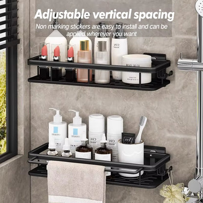 Bathroom Storage Rack Stainless Steel anti Rust Storage Shower Rack Suction Cup Storage Rack Household Storage Appliances