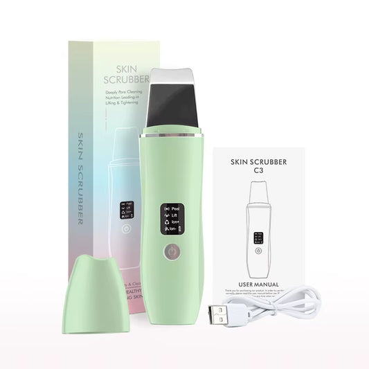 Ultrasonic Skin Scrubber -  Blackhead Remover Deep Face Cleaning 