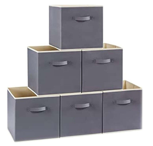 Foldable Storage Cube Storage Box Square Canvas Storage Collapsible Folding Box