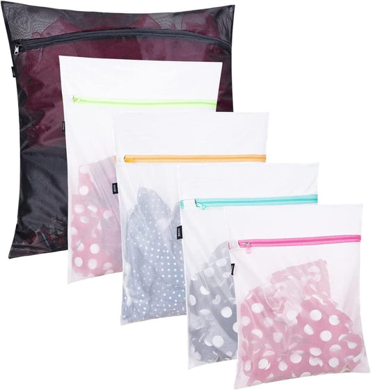 Reusable Mesh Laundry Bags - Reusable Zipper Laundry Bags for Smaller Clothes