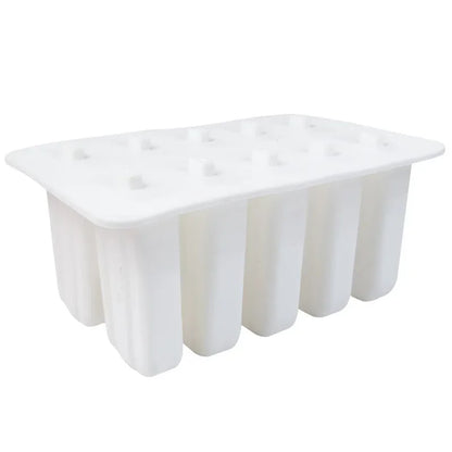 Food Grade Popsicle Silicone Molds 4/10 Cavity Homemade Kitchen Silicone Popsicle Mold BPA Free Frozen Ice Pop Cream Maker