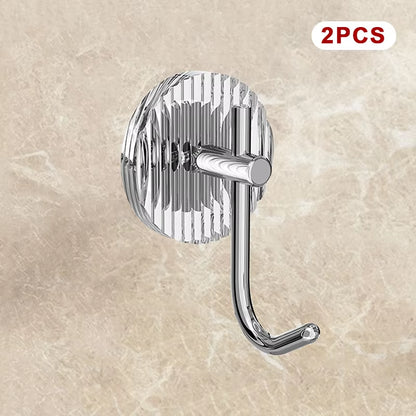 1/4PCS Self-Adhesive Wall Hooks Acrylic Bathroom Hooks for Hanging Waterproof Adhesive Hook Towel Holder Home Accessories