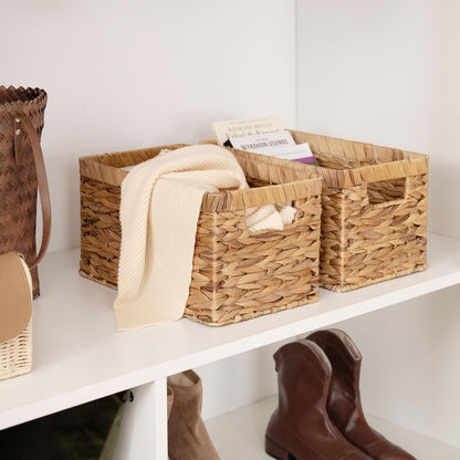  Storage Baskets for Shelves,  Woven Baskets for Organising 