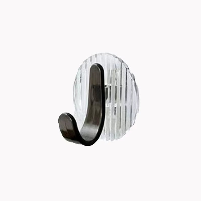 1/4PCS Self-Adhesive Wall Hooks Acrylic Bathroom Hooks for Hanging Waterproof Adhesive Hook Towel Holder Home Accessories