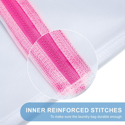 Reusable Mesh Laundry Bags - Reusable Zipper Laundry Bags for Smaller Clothes