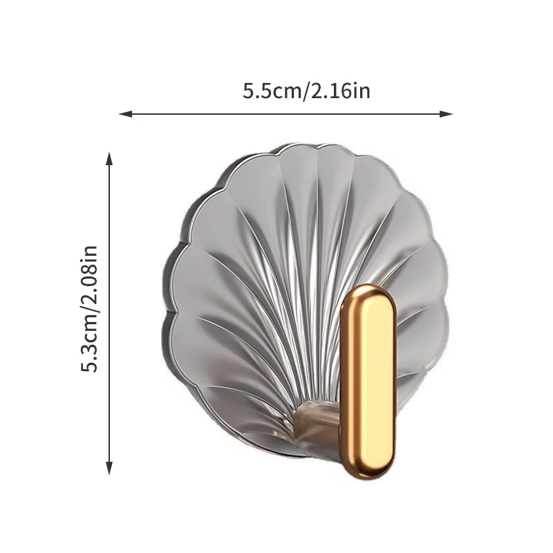 1/4PCS Self-Adhesive Wall Hooks Acrylic Bathroom Hooks for Hanging Waterproof Adhesive Hook Towel Holder Home Accessories