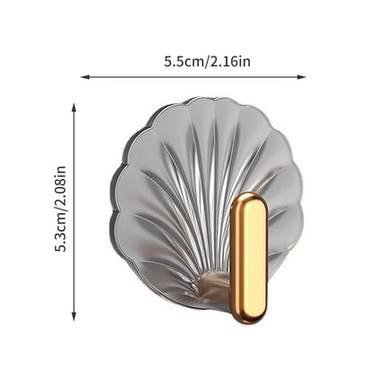 1/4PCS Self-Adhesive Wall Hooks Acrylic Bathroom Hooks for Hanging Waterproof Adhesive Hook Towel Holder Home Accessories