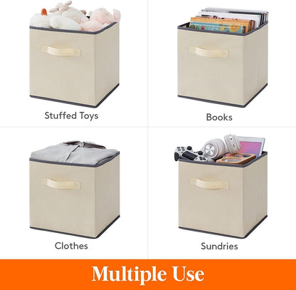 Foldable Storage Cube Storage Box Square Canvas Storage Collapsible Folding Box