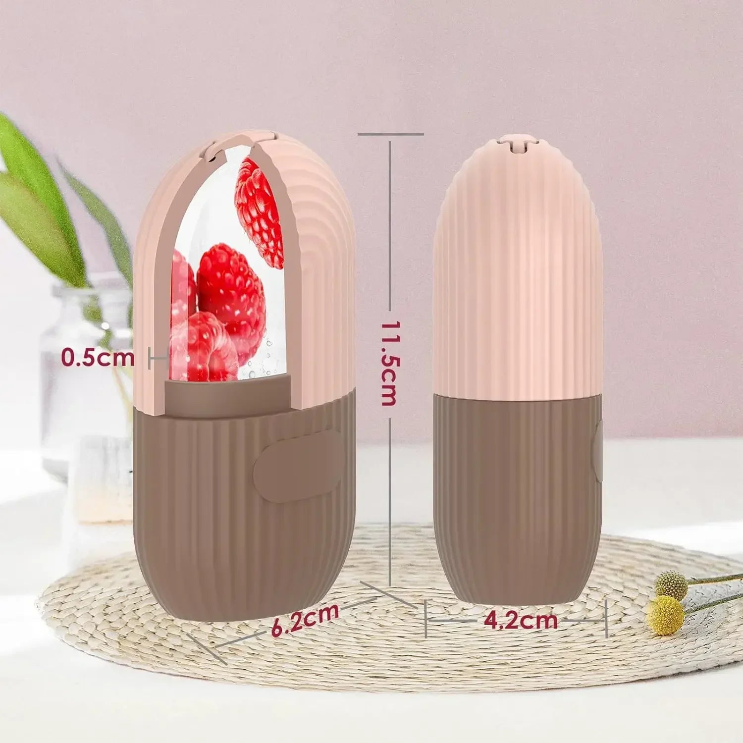 Silicone Cube Tray Shape Face Facial Ice Roller Massage Face Massage Roller Frozen Facial Reusable Ice Face Roller Skincare Tool