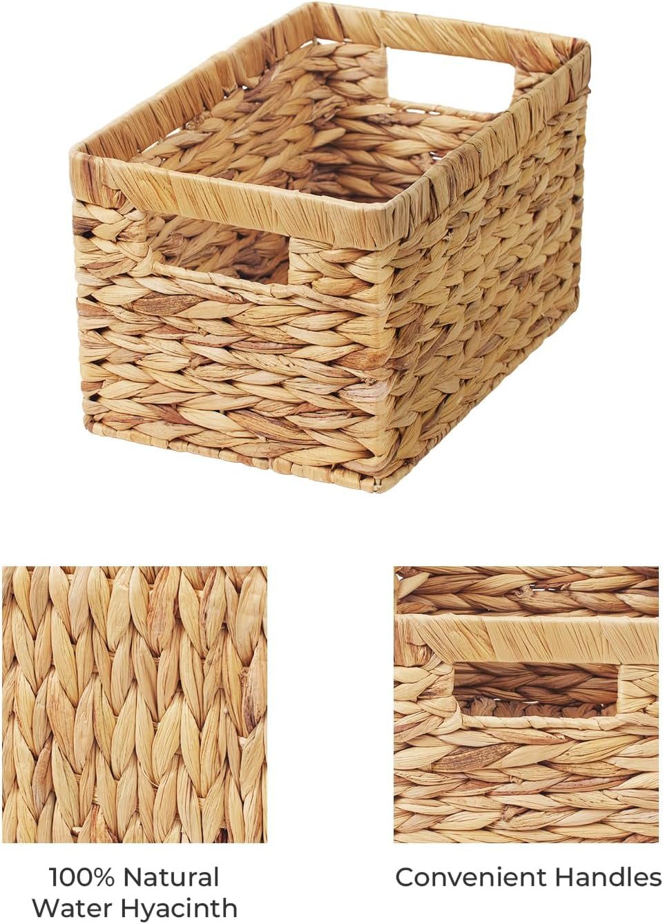  Storage Baskets for Shelves,  Woven Baskets for Organising 