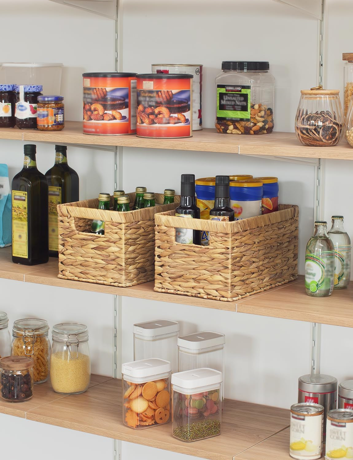  Storage Baskets for Shelves,  Woven Baskets for Organising 