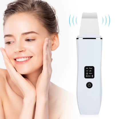 Ultrasonic Skin Scrubber -  Blackhead Remover Deep Face Cleaning 